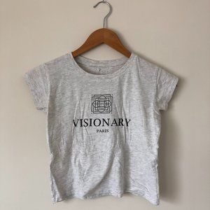 Women's Grey Crop Tee